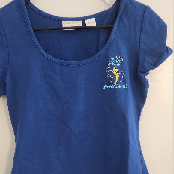 Stitch Shoppe Peter Pan Tinker Bell Kelly Top - Picture 3 of 4